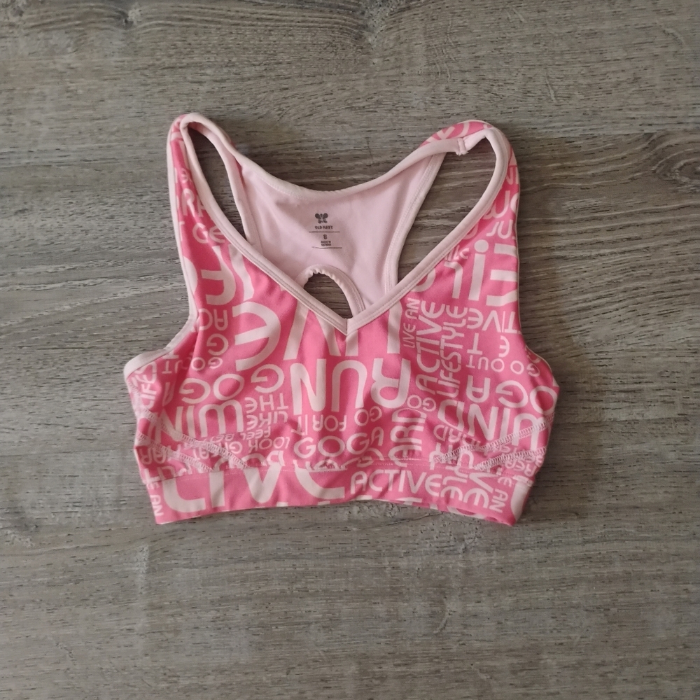 ​Old Navy Active GO-DRY Graphic Athletic Tank Top / Sports Bra - Size S